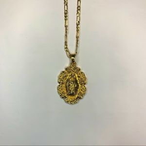 fashion nova virgin mary necklace